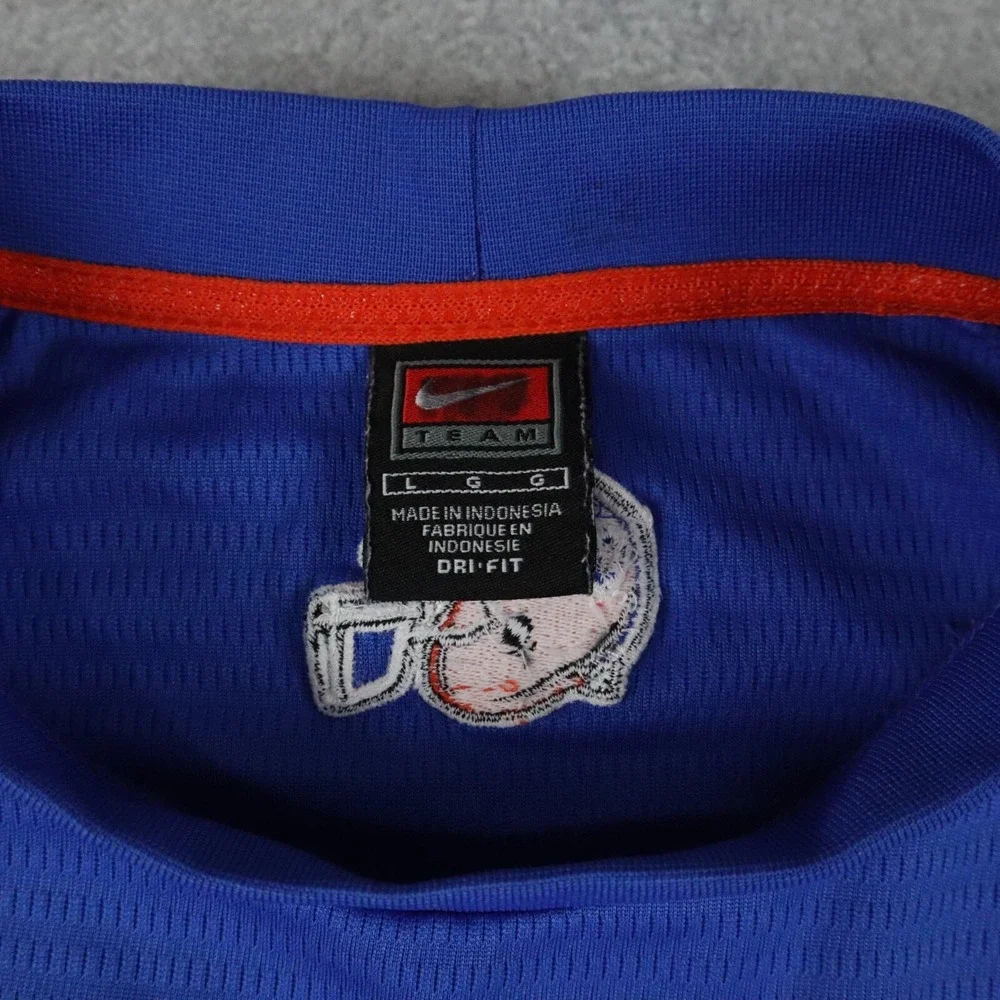 Florida Gators Shirt Mens Large Nike Team Dri-Fit‎ Football Blue Short Sleeve